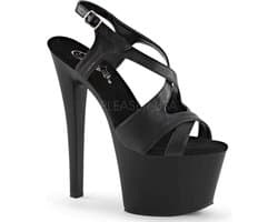 Pleaser - SKY-330 Sandaal met enkelband, Paaldans schoenen - Paaldans schoenen - 36 Shoes - Zwart