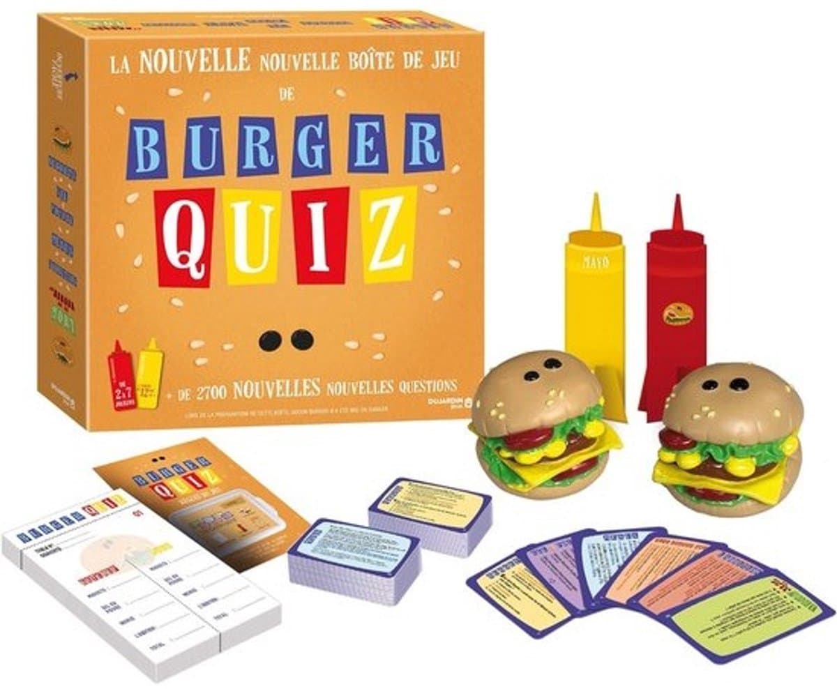 Sfeerspel voor Vrienden en Familie - Burger Quiz Spel — afbeelding 1