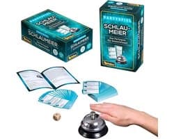 Partyspel met 110 speelkaarten, dobbelstenen en bel