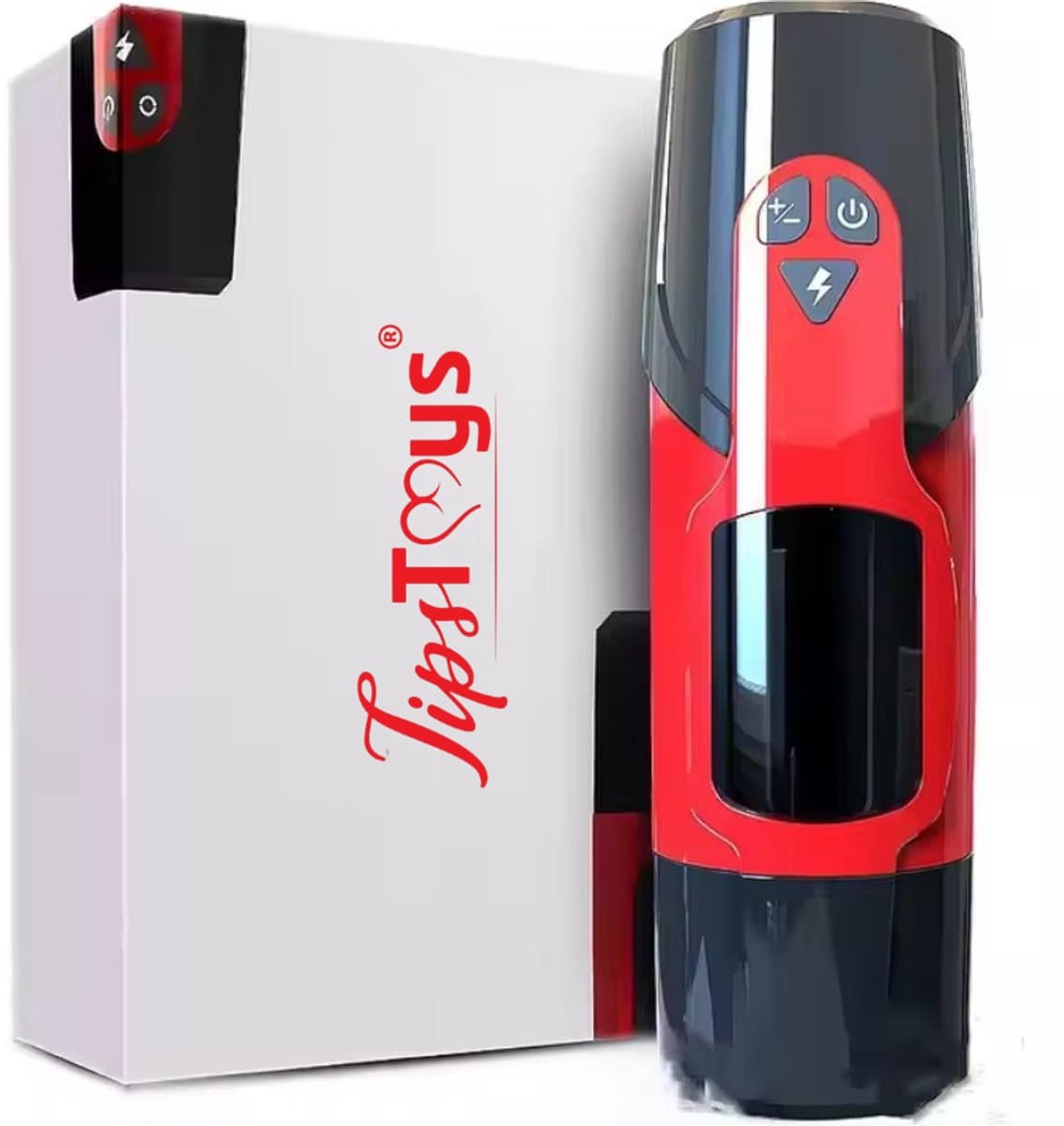 TipsToys® Oplaadbare Masturbator voor Mannen – Automatische Pocket Pussy / Fleshlight met Rotatie & Thrusting - Zuigfunctie USB Oplaadbaar - Handsfree Zuignap Seksspeeltje voor Mannenn — afbeelding 1