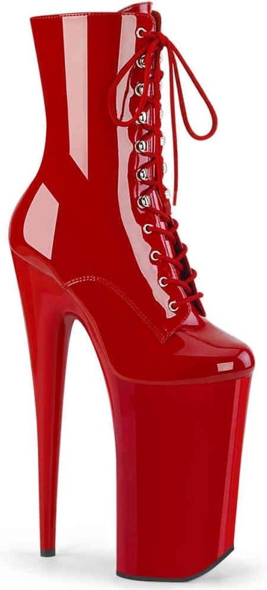 Pleaser - BEYOND-1020 Plateau Laarzen, Paaldans schoenen - Paaldans schoenen - 40 Shoes - Rood — afbeelding 1