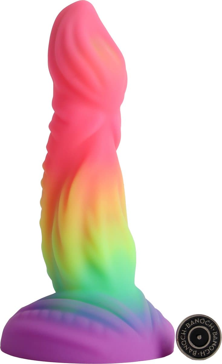 Banoch | Dildo lizard rainbow | siliconen | zuignap | fantasy monster — afbeelding 1