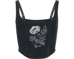 Killstar Nocturne Nights - Ravens Rose Corset Dames Korset - zwart - 4XL