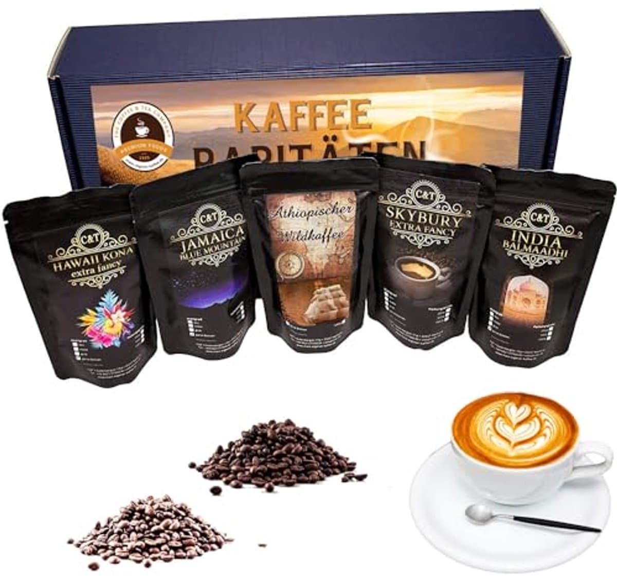 Exclusieve geschenkset met koffiezeldzaamheden - Kopi Luwak, premium koffie en verse branding — afbeelding 1