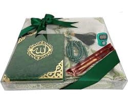Islamitisch Geschenkset Mann: Gebedskleed, Tasbih en Smiley Boek - Cadeau voor Ramadan, Eid, Haj