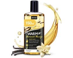 JOYDIVISION Warmup 150 ml massagevloeistof met vanillegeur en -smaak I verwarmend effect I net als massageolie