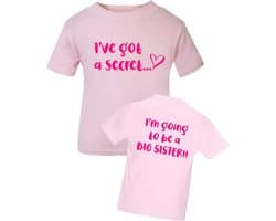 Schattig T-shirt voor Grote Zus - Perfect voor Zwangerschapsaankondigingen en Kindermode