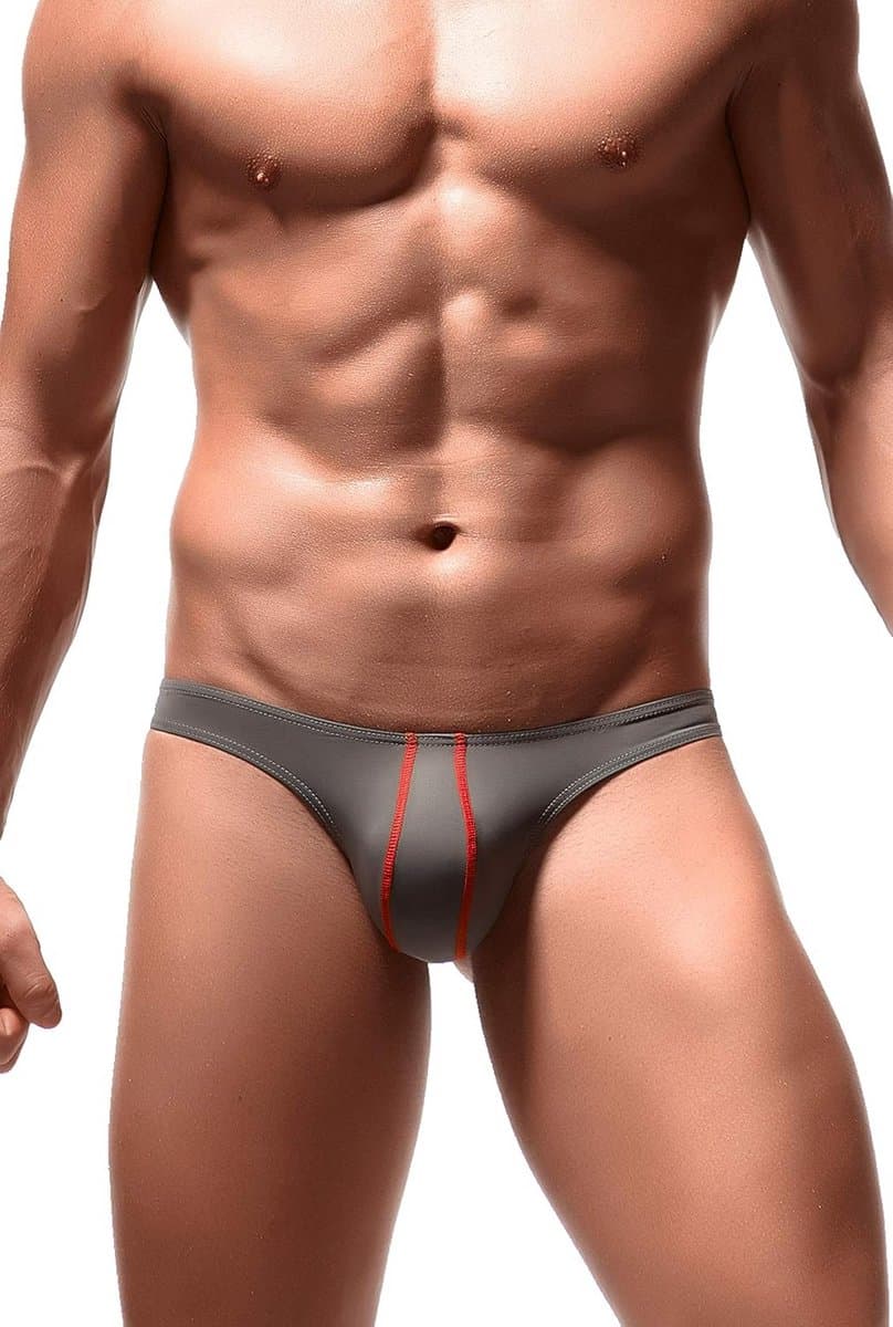 Heren Ice Silk Thongs Lage Taille T-Back Bikini Slips Ondergoed — afbeelding 1